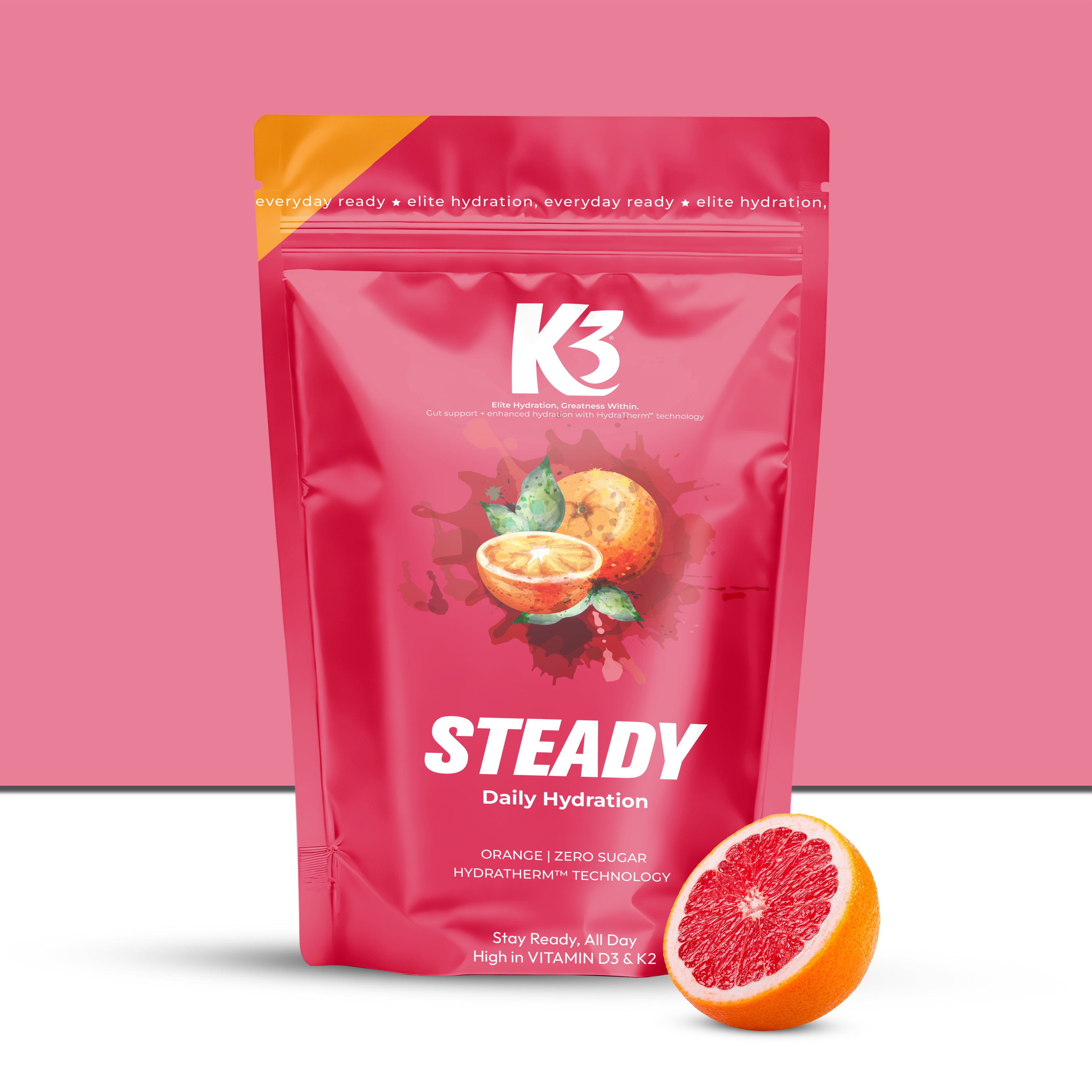 K3 Steady — Daily Hydration (high in Vit D3 & K2)